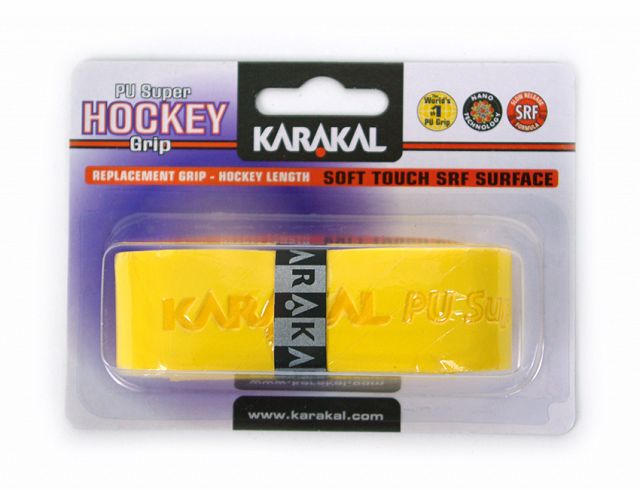 Karakal PU Super Hockey Grip Yellow
